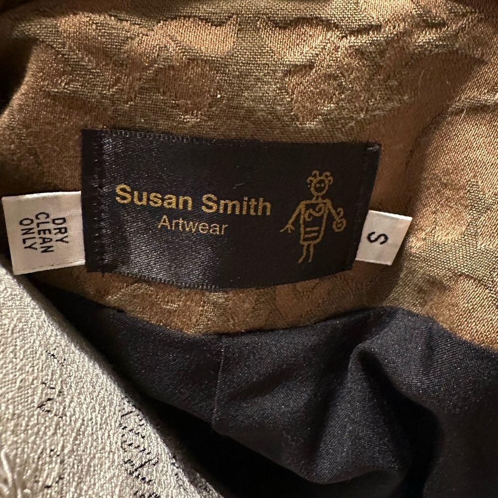 Susan Smith Artwear Chenille Patterned Jacket w/Jacquard Accents - VERY UNIQUE!! - Picture 11 of 13